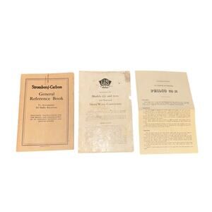 Vintage Radio Manuals Lot Stromberg Carlson Philco US Apex Paper Ephemera READ